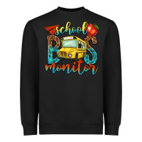Black school bus monitor Heavyweight Sweatshirt - NancyCooperArtShop