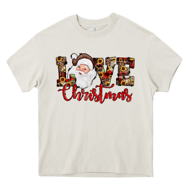 Love Christmas Santa Heavy Core Tee by JahusDesignShop | Teevron