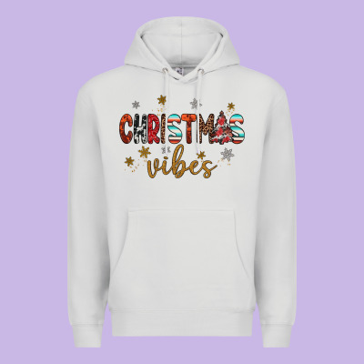 Christmas Vibes Premium Hoodie Designed By Jahusdesignshop