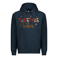 Navy christmas vibes Premium Hoodie - JahusDesignShop