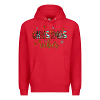 Red christmas vibes Premium Hoodie - JahusDesignShop