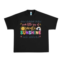 Black good morning world your little ray of sarcastic Urban Heavy Tee - MaliasSmallBusiness