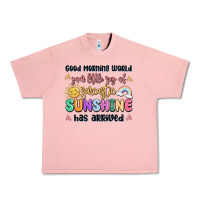 Salmon good morning world your little ray of sarcastic Urban Heavy Tee - MaliasSmallBusiness