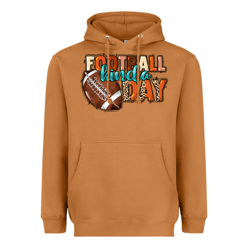 Football Kinda Day Heavyweight Hoodie by HowdyJamesFarm | Teevron
