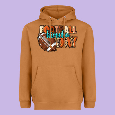 Football Kinda Day Heavyweight Hoodie Designed By Howdyjamesfarm