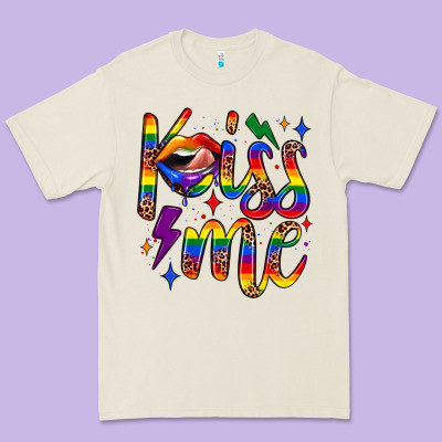 Kiss Me Premium Tee Designed By Jahusdesignshop
