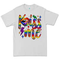 Dove Grey kiss me Premium Tee - JahusDesignShop