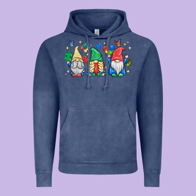Autism Gnome Vintage Hoodie Designed By Maliassmallbusiness