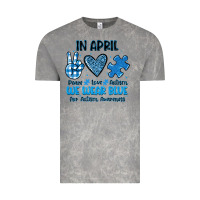 Cloud Rock in april we wear blue Vintage Tee - JahusDesignShop
