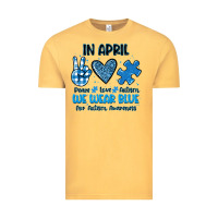 Vintage Mustard in april we wear blue Vintage Tee - JahusDesignShop