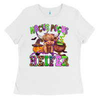White hocus pocus heifer Ladies Tee - AdoDesignShop