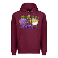 Burgundy mardi gras dude Premium Hoodie - CowGirlArtShop