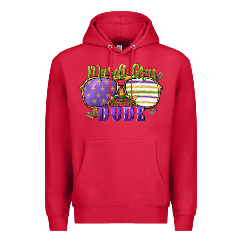 Mardi Gras Dude Premium Hoodie by CowGirlArtShop | Teevron