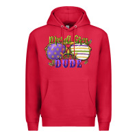Cardinal mardi gras dude Premium Hoodie - CowGirlArtShop