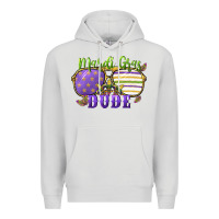 Dove Grey mardi gras dude Premium Hoodie - CowGirlArtShop