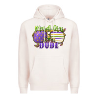 Pale Pink mardi gras dude Premium Hoodie - CowGirlArtShop