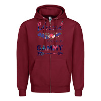 Burgundy Blessed To Be Called Gammy Zipper Hoodie - Bettercallsaul