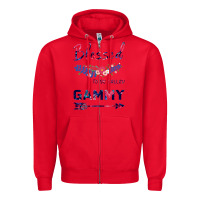 Red Blessed To Be Called Gammy Zipper Hoodie - Bettercallsaul