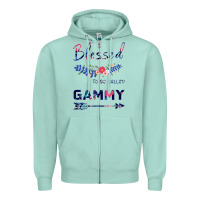 Blessed To Be Called Gammy Zipper Hoodie | Teevron