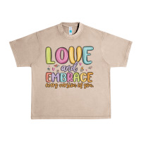 French Oak love and embrace every version of you Urban Heavy Tee - MaliasSmallBusiness