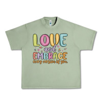Oil Green love and embrace every version of you Urban Heavy Tee - MaliasSmallBusiness