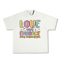 Pistachio love and embrace every version of you Urban Heavy Tee - MaliasSmallBusiness