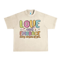 Sandshell love and embrace every version of you Urban Heavy Tee - MaliasSmallBusiness