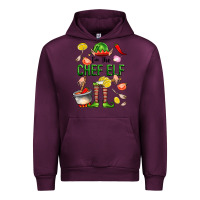 Mauve Wine im the chef elf Urban Hoodie - FaDigitalArtStudio