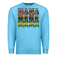 Ocean Blue mama mardi gras Premium Sweatshirt - CowGirlArtShop
