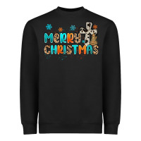 Black western merry christmas Heavyweight Sweatshirt - MaliasSmallBusiness