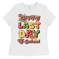 White happy last day of school Ladies Tee - JahusDesignShop