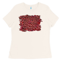 Bone pink leopard background Ladies Tee - RanaPortraitStore