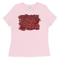 Bubblegum Pink pink leopard background Ladies Tee - RanaPortraitStore