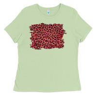 Matcha pink leopard background Ladies Tee - RanaPortraitStore