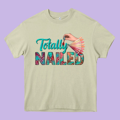 Totally Nailed Bbs Heavy Core Tee Designed By Bundleandbundleshop