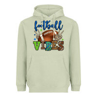 Matcha Football vibes green and blue Heavyweight Hoodie - HowdyJamesFarm