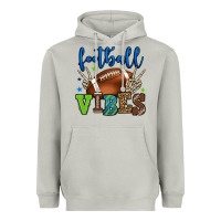 Moon Dust Football vibes green and blue Heavyweight Hoodie - HowdyJamesFarm