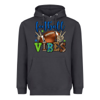Smoke Football vibes green and blue Heavyweight Hoodie - HowdyJamesFarm