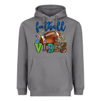 Storm Football vibes green and blue Heavyweight Hoodie - HowdyJamesFarm