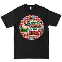 Black christmas fueled by cocoa and christ ornament Premium Tee - Artiststas