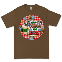 Cacao christmas fueled by cocoa and christ ornament Premium Tee - Artiststas