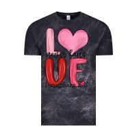 Cloud Black love never fails valentine s day Vintage Tee - MaliasSmallBusiness