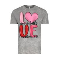 Cloud Rock love never fails valentine s day Vintage Tee - MaliasSmallBusiness