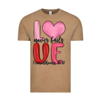 Vintage Coffee love never fails valentine s day Vintage Tee - MaliasSmallBusiness