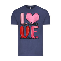 Vintage Denim love never fails valentine s day Vintage Tee - MaliasSmallBusiness