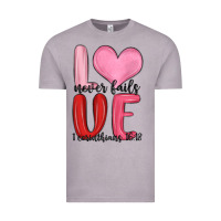 Vintage Zinc love never fails valentine s day Vintage Tee - MaliasSmallBusiness