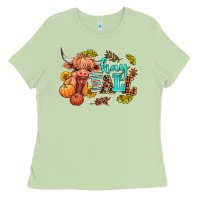 Matcha hay fall heifer Ladies Tee - AdoDesignShop