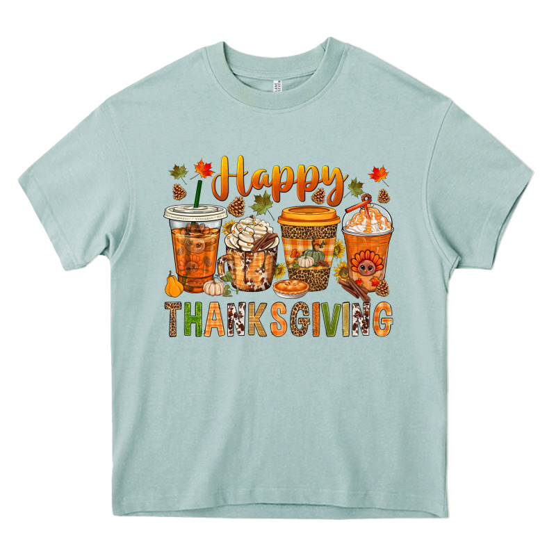 Western Happy Thanksgiving Bbs Heavy Core Tee by BundleAndBundleShop | Teevron