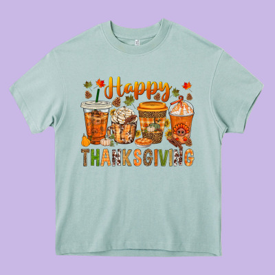Western Happy Thanksgiving Bbs Heavy Core Tee Designed By Bundleandbundleshop