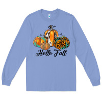Colony Blue hello fall Long Sleeve Tee - JahusDesignShop